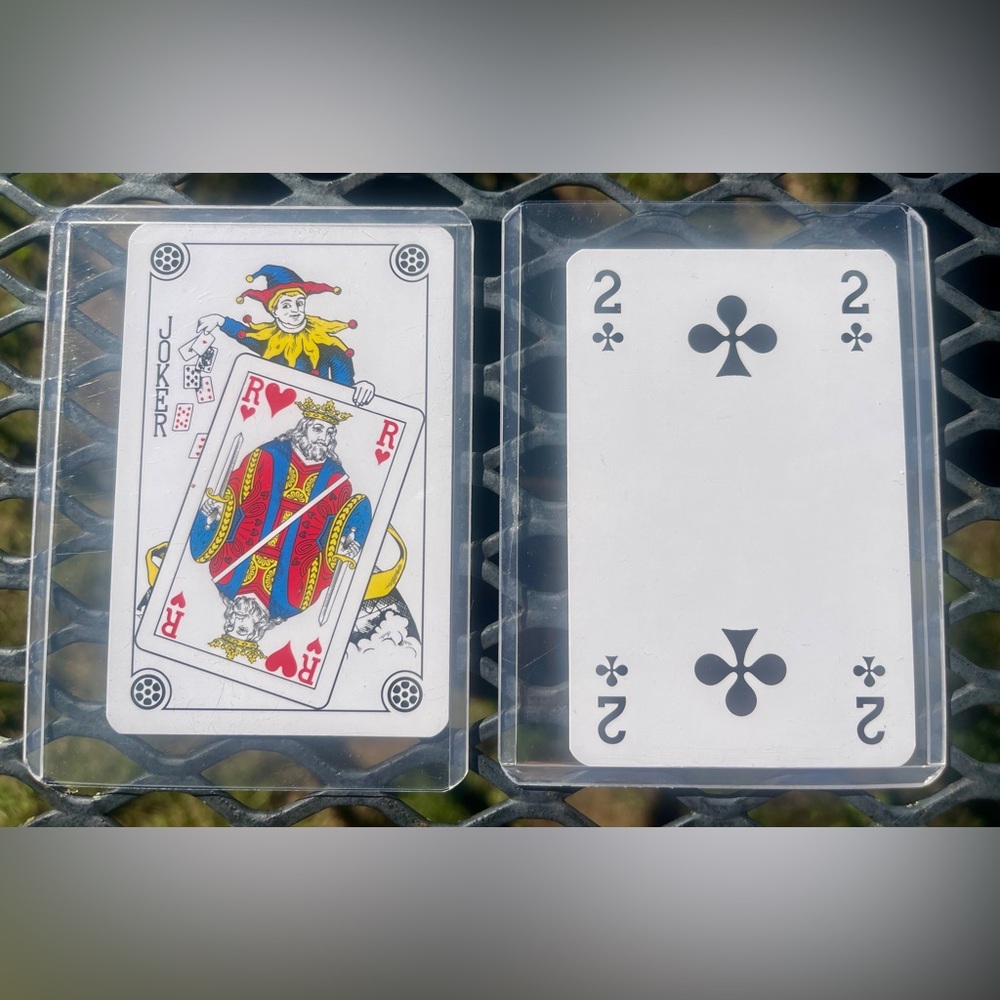 Louis Vuitton Foundation Set of 2 Playing Cards Joker & 2 of Spades in Covers